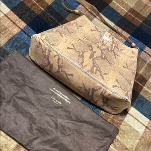 Kate Spade Tan Snake Print Shoulder Bag